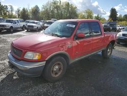 Salvage trucks for sale at Portland, OR auction: 2002 Ford F150 Supercrew