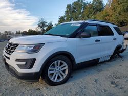 Salvage cars for sale at Waldorf, MD auction: 2017 Ford Explorer