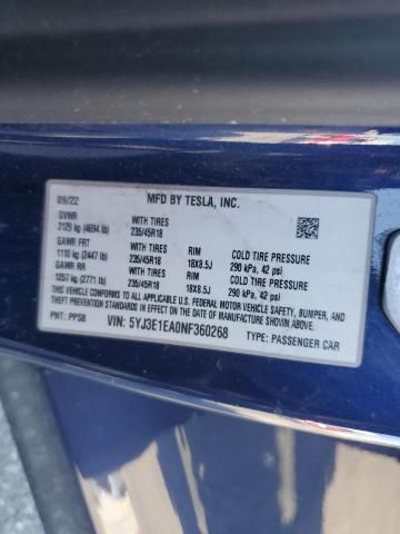 2022 Tesla Model 3