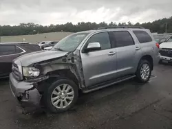 Salvage cars for sale at Exeter, RI auction: 2010 Toyota Sequoia Platinum