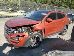 Salvage cars for sale at Waldorf, MD auction: 2017 Hyundai Tucson Limited