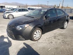 Salvage cars for sale at Sun Valley, CA auction: 2015 Toyota Corolla L