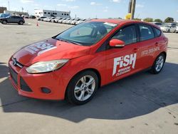 Salvage cars for sale at Grand Prairie, TX auction: 2014 Ford Focus SE