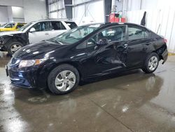 Salvage cars for sale at Ham Lake, MN auction: 2013 Honda Civic LX