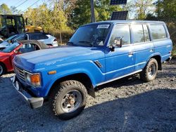 Salvage cars for sale at Marlboro, NY auction: 1985 Toyota Land Cruiser FJ60