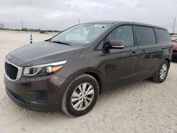 Salvage cars for sale at auction: 2017 KIA Sedona LX