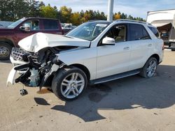 Salvage cars for sale at Eldridge, IA auction: 2015 Mercedes-Benz ML 350 4matic