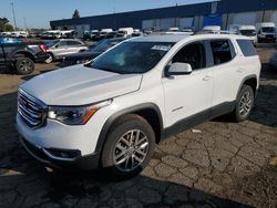 Salvage cars for sale at Woodhaven, MI auction: 2019 GMC Acadia SLE