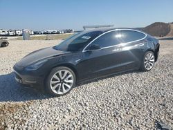 Salvage cars for sale at Taylor, TX auction: 2018 Tesla Model 3