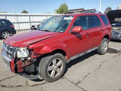 Salvage cars for sale at Littleton, CO auction: 2011 Ford Escape Limited