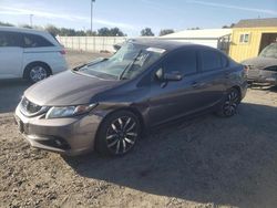 Salvage cars for sale at Sacramento, CA auction: 2015 Honda Civic EXL