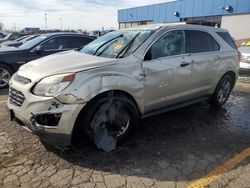 2016 Chevrolet Equinox LS en venta en Woodhaven, MI