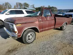 Salvage cars for sale at Spartanburg, SC auction: 1978 Ford F100