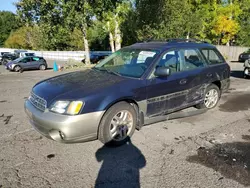 Salvage cars for sale at Portland, OR auction: 2002 Subaru Legacy Outback