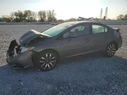 Salvage cars for sale at Barberton, OH auction: 2015 Honda Civic EXL