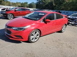 Salvage cars for sale from Copart Shreveport, LA: 2016 Chevrolet Cruze LT