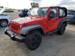 Salvage cars for sale at Riverview, FL auction: 2017 Jeep Wrangler Sport