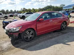 Salvage cars for sale at Florence, MS auction: 2017 Honda Accord Sport