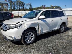 Salvage cars for sale from Copart Spartanburg, SC: 2012 Toyota Highlander Base