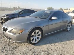 Salvage cars for sale from Copart Mentone, CA: 2004 BMW 645 CI Automatic