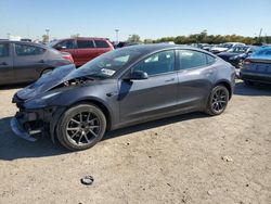 Salvage cars for sale at Indianapolis, IN auction: 2021 Tesla Model 3