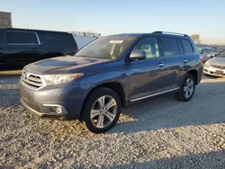 Salvage cars for sale at Kansas City, KS auction: 2013 Toyota Highlander Limited