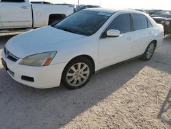 Salvage cars for sale at Andrews, TX auction: 2007 Honda Accord SE