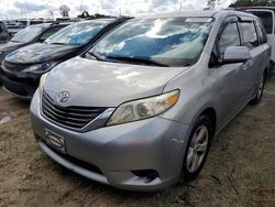 Toyota Sienna le salvage cars for sale: 2012 Toyota Sienna LE