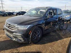 Salvage cars for sale at Elgin, IL auction: 2022 Volkswagen Tiguan SE