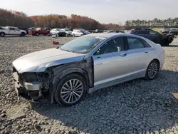 Lincoln mkz salvage cars for sale: 2017 Lincoln MKZ Select