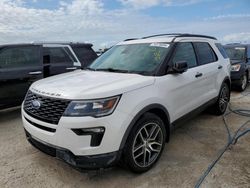 Flood-damaged cars for sale at auction: 2019 Ford Explorer Sport