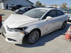 Salvage cars for sale at Pekin, IL auction: 2014 Ford Fusion Titanium HEV