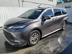 Salvage cars for sale from Copart Opa Locka, FL: 2023 Toyota Sienna XLE