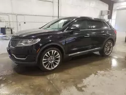 Lincoln salvage cars for sale: 2016 Lincoln MKX Reserve