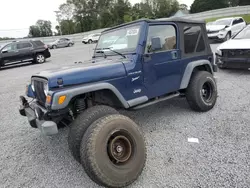 Jeep salvage cars for sale: 2002 Jeep Wrangler / TJ Sport