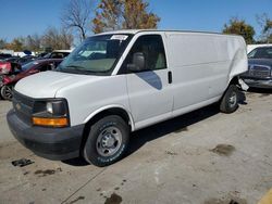 Salvage trucks for sale at Bridgeton, MO auction: 2017 Chevrolet Express G2500