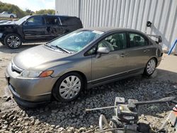 Honda salvage cars for sale: 2008 Honda Civic LX