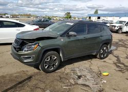 Salvage cars for sale at Woodhaven, MI auction: 2017 Jeep Compass Trailhawk