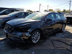 Salvage cars for sale at Chicago Heights, IL auction: 2017 Ford Fusion SE Hybrid