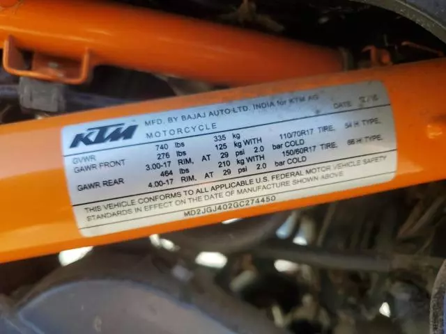 2016 KTM RC 390