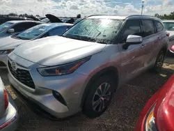 Toyota salvage cars for sale: 2021 Toyota Highlander XLE