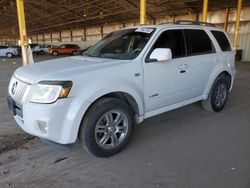 Salvage Cars with No Bids Yet For Sale at auction: 2008 Mercury Mariner Premier