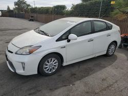 Toyota Prius plug-in salvage cars for sale: 2012 Toyota Prius PLUG-IN