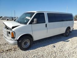 Salvage trucks for sale at New Braunfels, TX auction: 2002 Chevrolet Express G3500