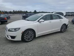 Salvage cars for sale at Lumberton, NC auction: 2017 Lincoln MKZ Select