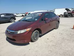 Salvage cars for sale at Houston, TX auction: 2012 Honda Civic LX