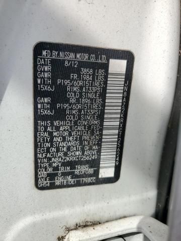 2012 Nissan Cube Base