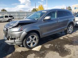 Salvage cars for sale at Littleton, CO auction: 2012 Audi Q7 Premium Plus