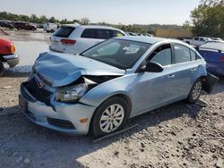 Salvage cars for sale at Cahokia Heights, IL auction: 2011 Chevrolet Cruze LS