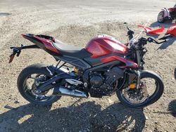 Salvage motorcycles for sale at Nampa, ID auction: 2024 Triumph Street Triple 765 RS